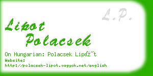 lipot polacsek business card